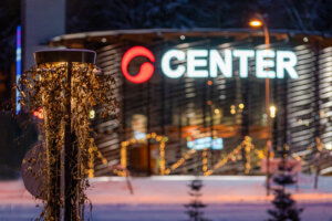 Himos Center talvikuvassa.
