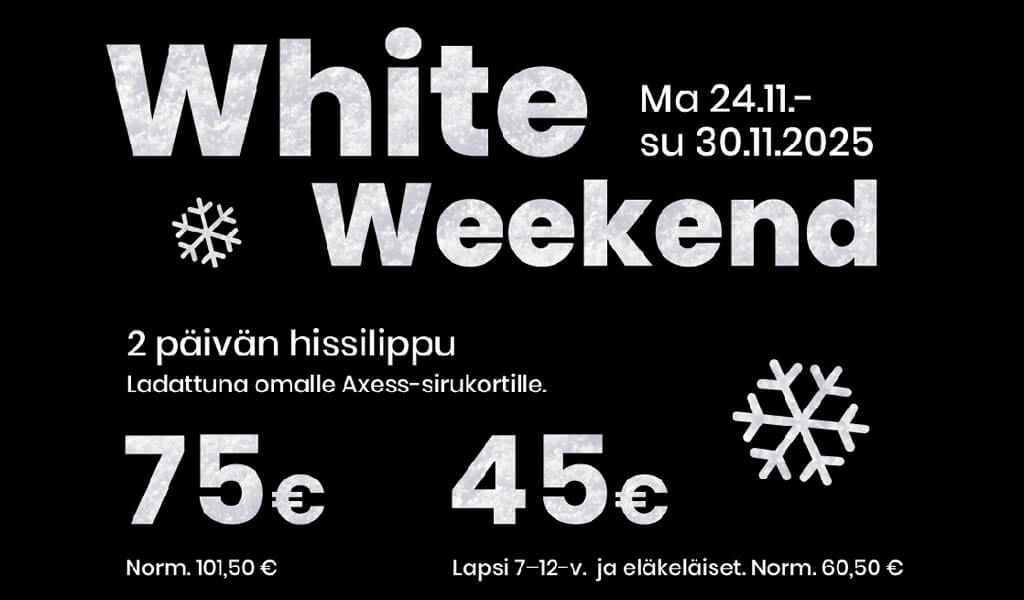 Himos White Weekend 2025 tarjous.