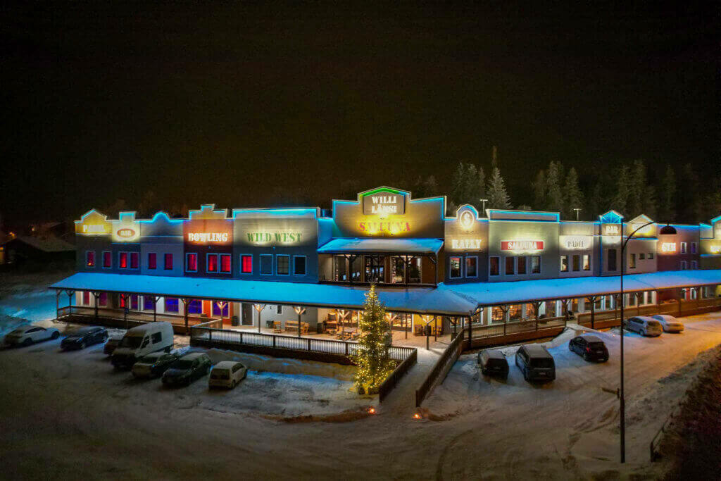 Willi Länsi -huvikeskus talvella.