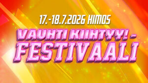Vauhti Kiihtyy! -festivaali 17.-18.7.2026.