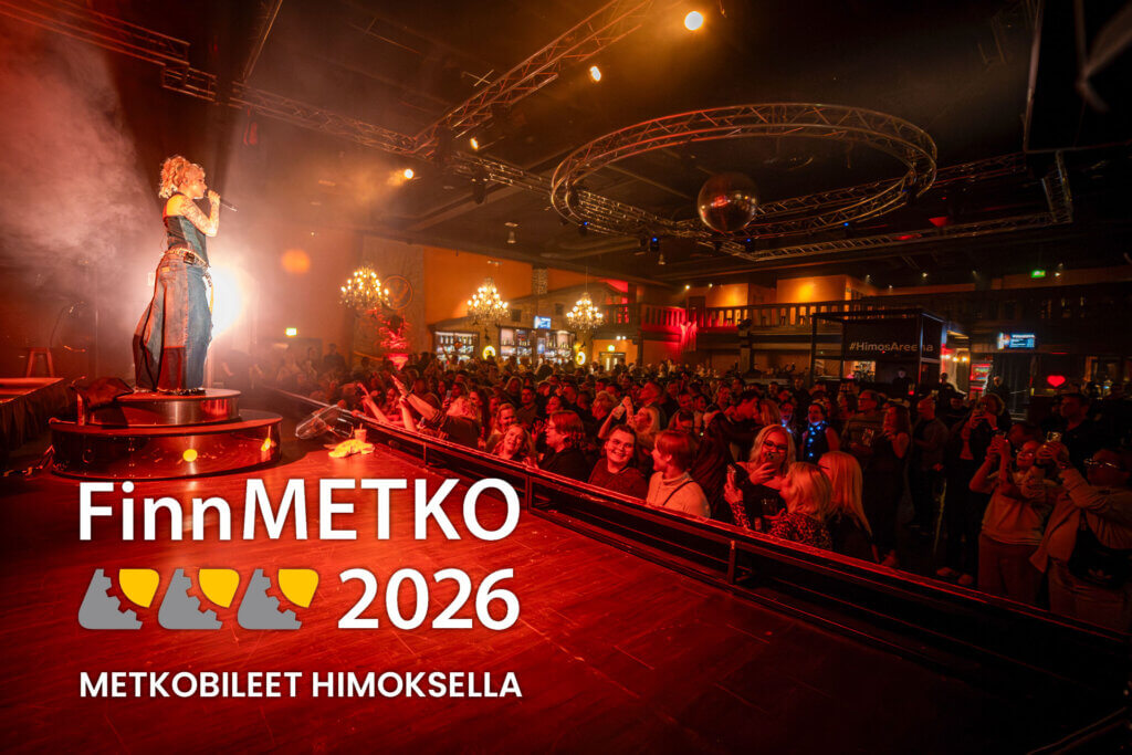Metkobileet Himoksella, Evelina esiintymässä Himos Areenalla.