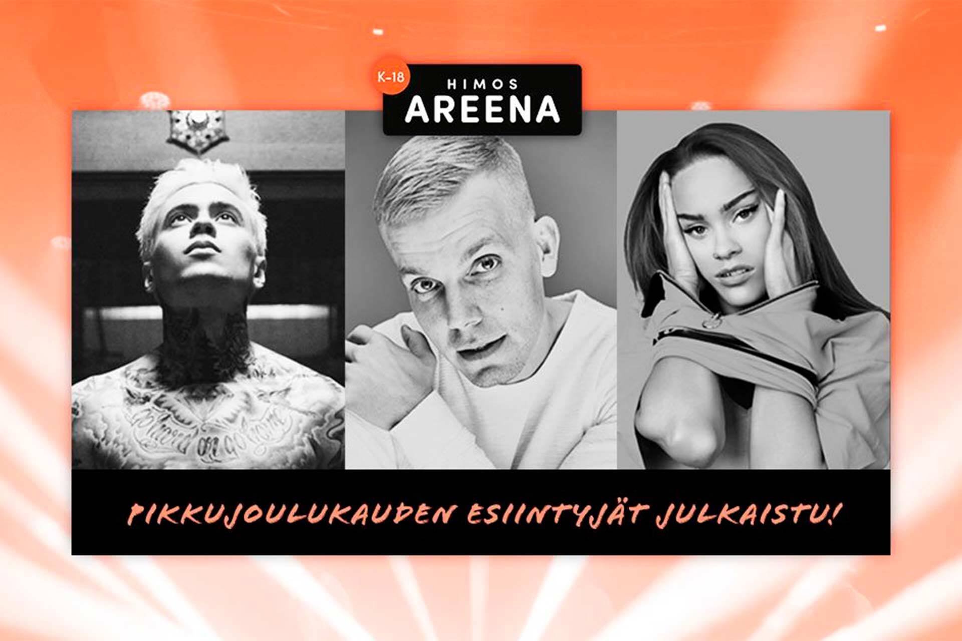 Pikkujoulukauden esiintyjät julkaistu!