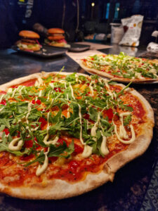 Pizza ravintola Saluunassa Willi Länsi -huvikeskuksessa.